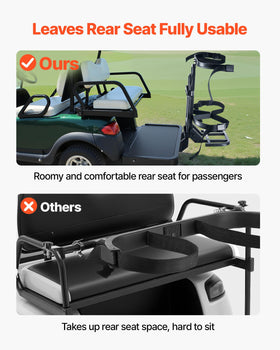 VEVOR golf cart bag holder fits EZGO Club Car Yamaha models