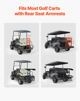 VEVOR bag holder straps demonstrating no drill installation on cart