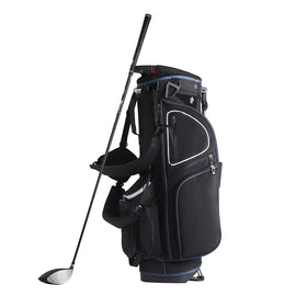 VEVOR golf bag fits securely on a cart for easy access during play.