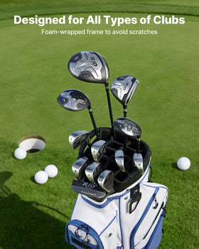VEVOR golf cart bag uses water-resistant fabric for damp rounds