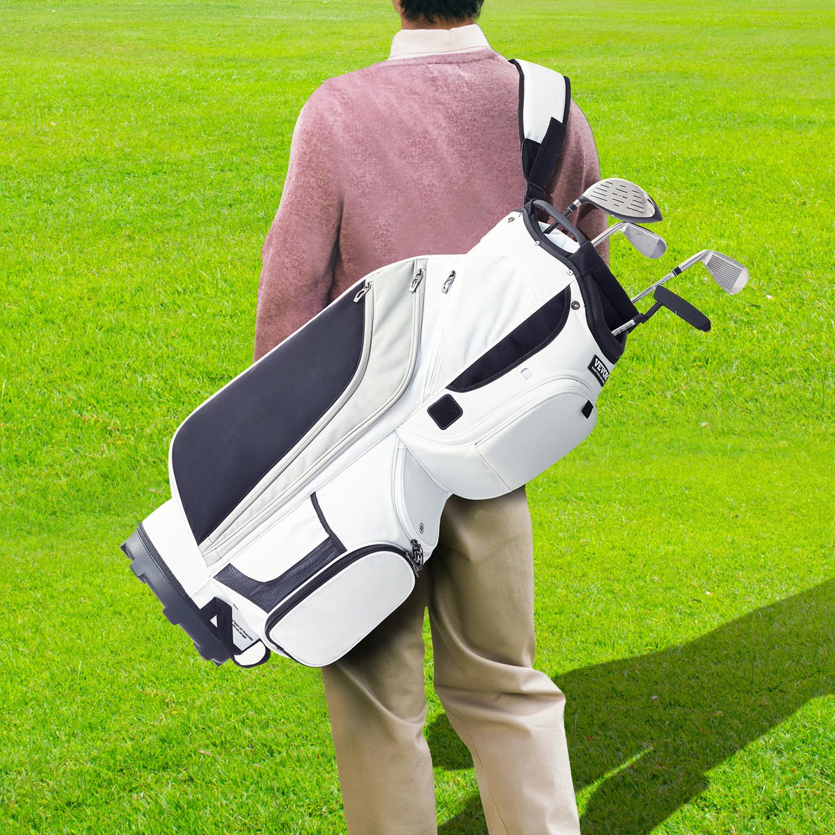VEVOR white exterior design adds a clean, course-ready look