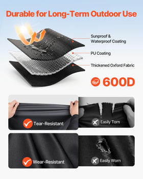 VEVOR golf cart cover with 360° elastic edge for secure fit