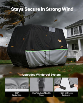VEVOR cover offers left, right, and rear three‑door access