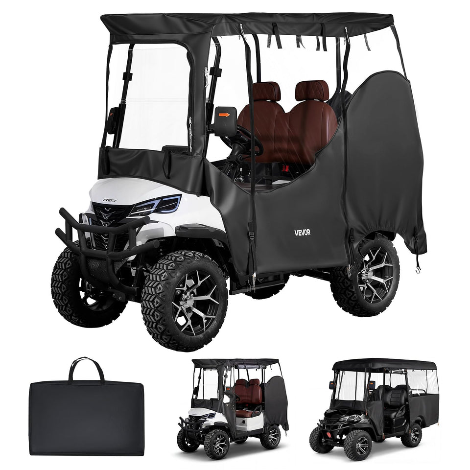 VEVOR Golf Cart Cover wide-fit coverage protects carts from rain and dust.