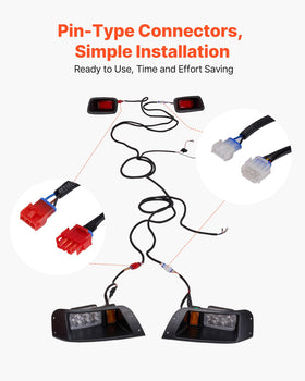 VEVOR ABS housing protects lights from dust and impact