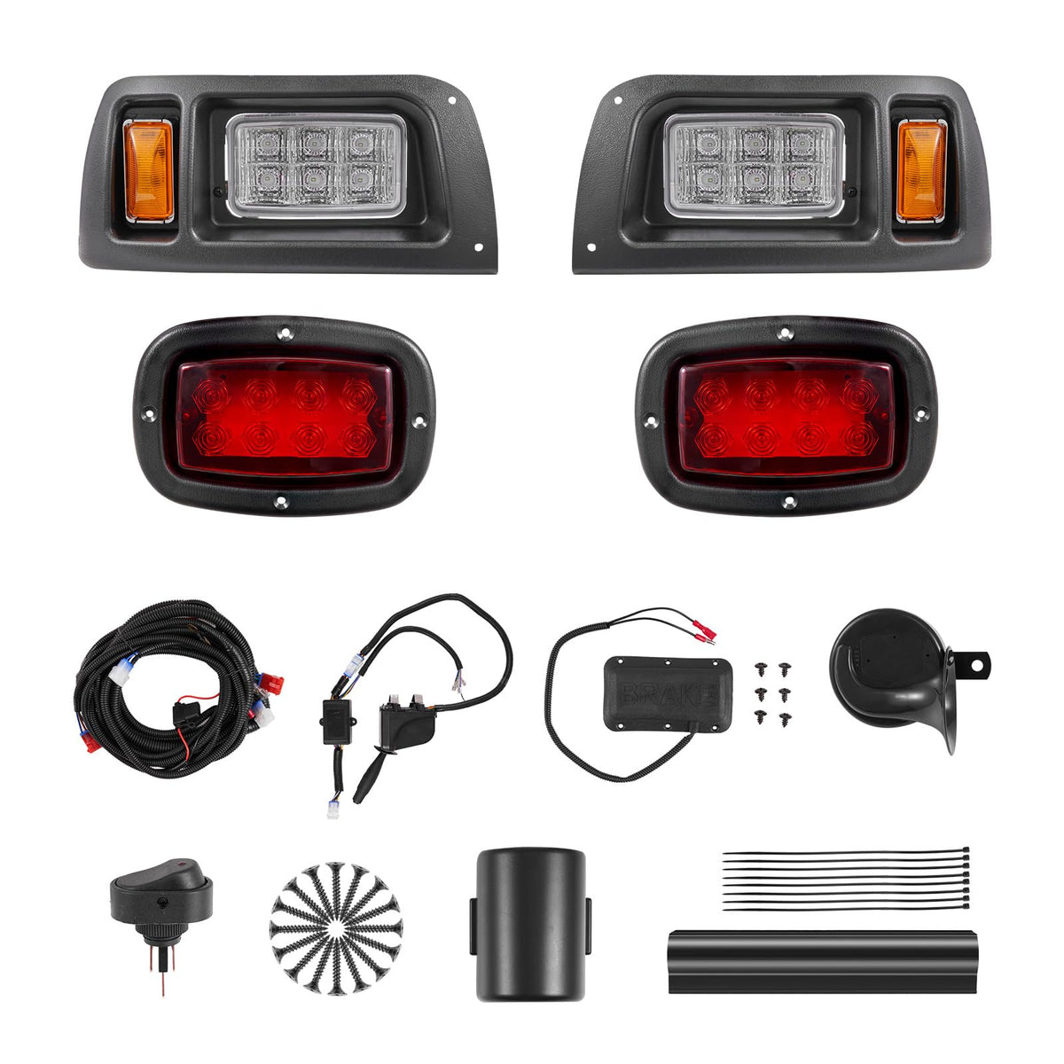 VEVOR Golf Cart Light Kit headlights LED illuminate night drives with clarity