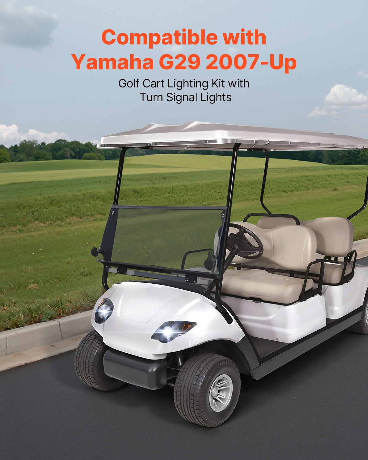 VEVOR golf cart light kit taillight for Yamaha G29 enhances rear signaling