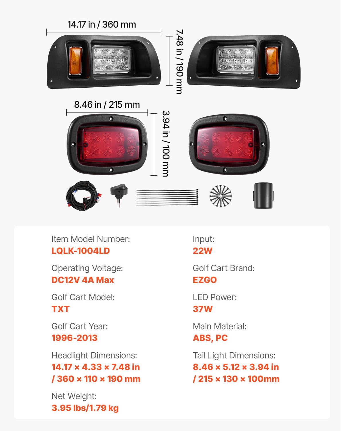 VEVOR waterproof and dustproof kit for all-weather performance.