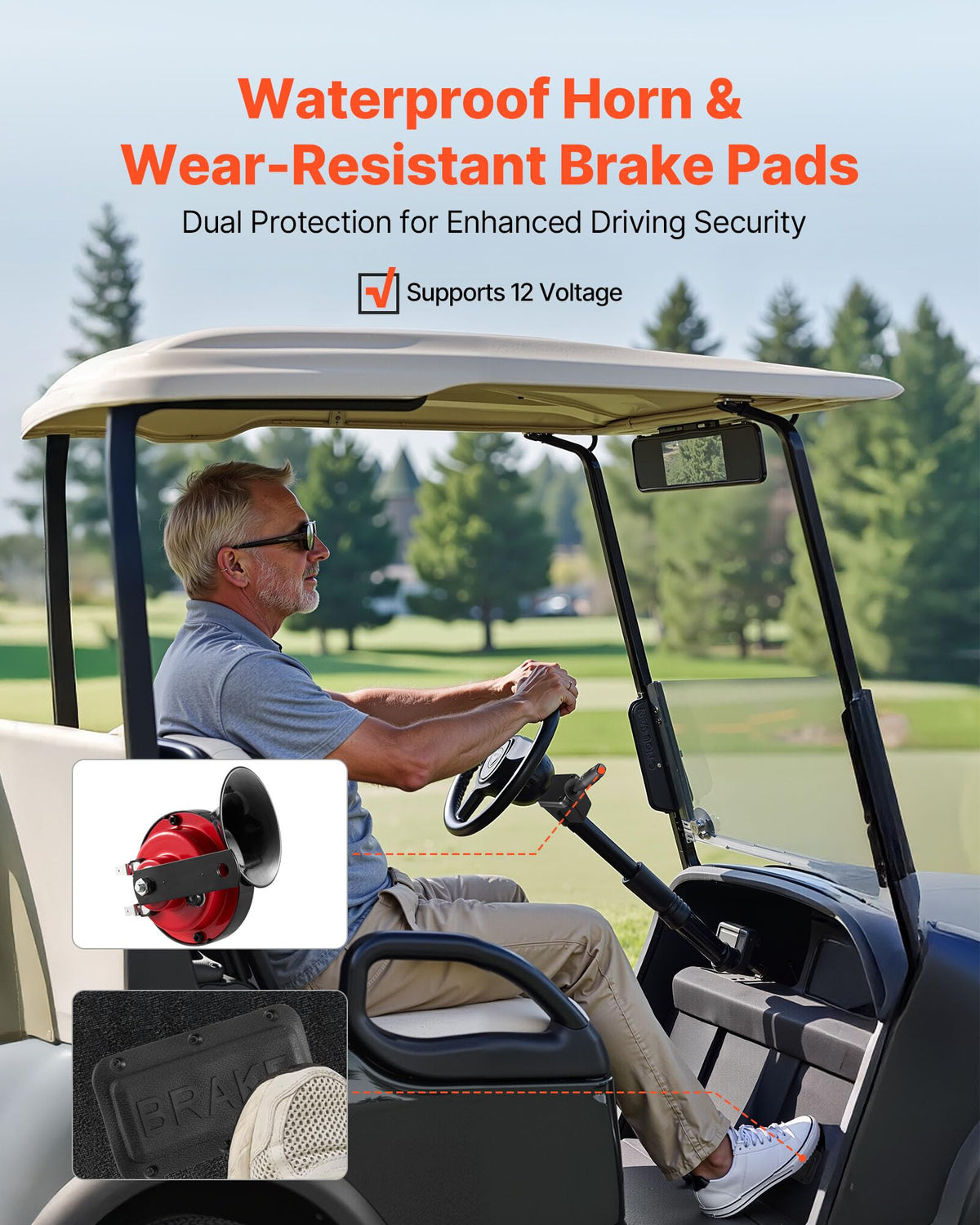 VEVOR golf cart light kit wiring harness enables neat installation