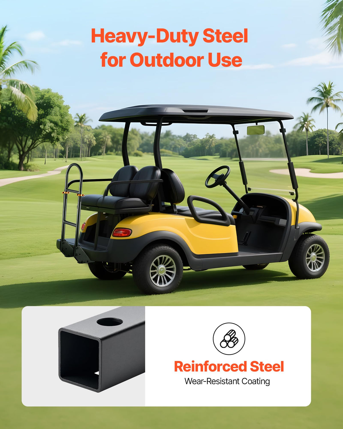VEVOR u shaped tube design with rounded edges for smooth grip