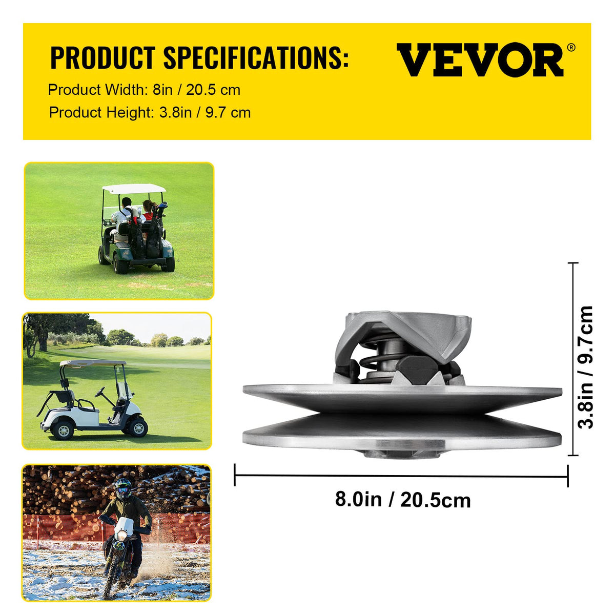 VEVOR Supsuper wear-resistant construction reduces heat buildup during use
