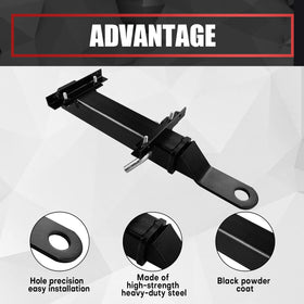VIAGL trailer-ready hitch fits Club Car EZGO Yamaha rear seats.