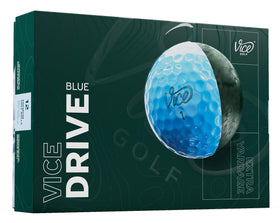 Vice Drive blue golf ball pack front, ideal for maximizing distance.