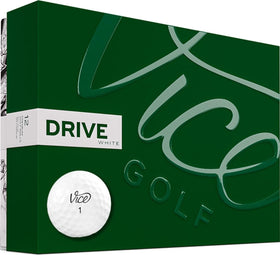 Vice Drive golf balls in white, front view for beginners seeking extra distance.