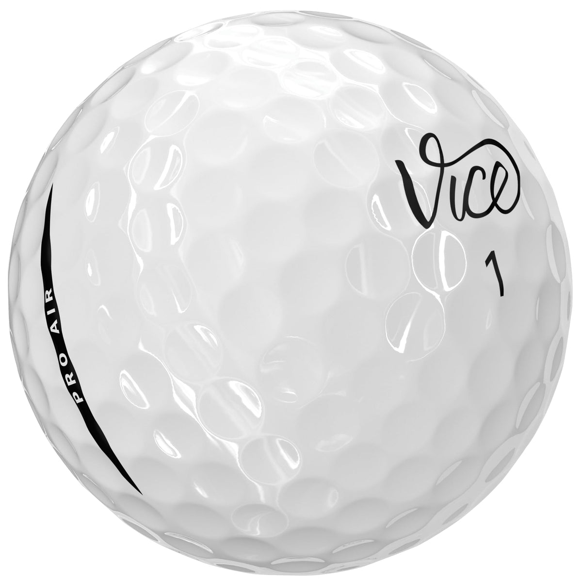 Vice Golf Pro Air 318-dimple pattern supports smooth flight and stable trajectory.