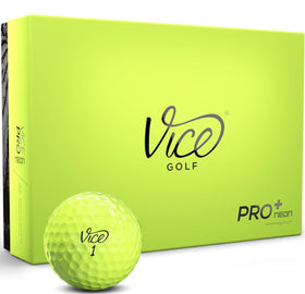 Vice Golf Pro Plus Lime balls in bright lime color for quick visibility on the course