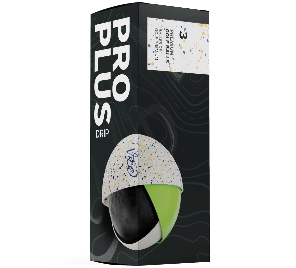 Vice Pro Plus pack shot showing navy orange drip design and four-layer construction