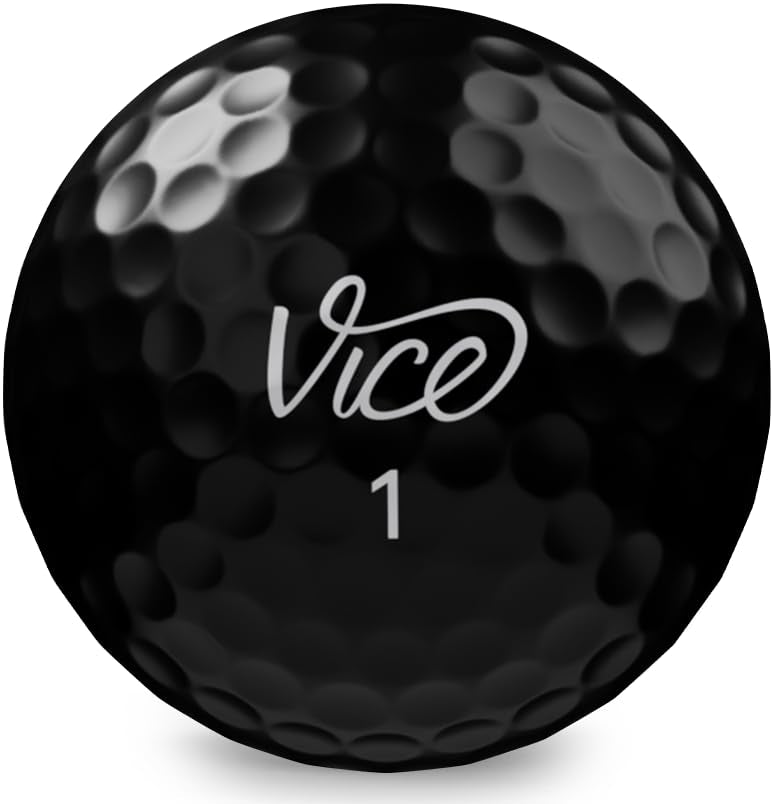 Vice Golf PRO PLUS Black with Reactiv core delivers higher ball speed and smooth feel.