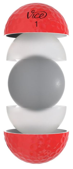 Vice Golf Pro Soft 336-dimple design demonstrates stable flight and durability.