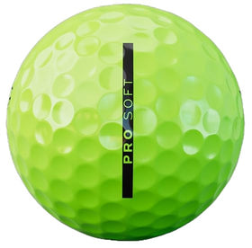 Vice Golf Pro Soft Lime ball closed alignment line aids aiming.