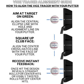 Vice Tracer soft urethane cover delivers greenside feel and spin control.