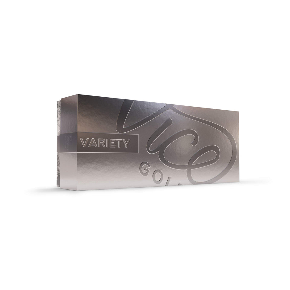Vice Golf variety pack box showing all five models for quick comparison.