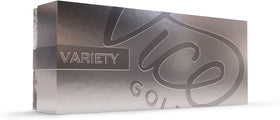 Vice Golf variety pack box showing two of each model for testing and comparison.