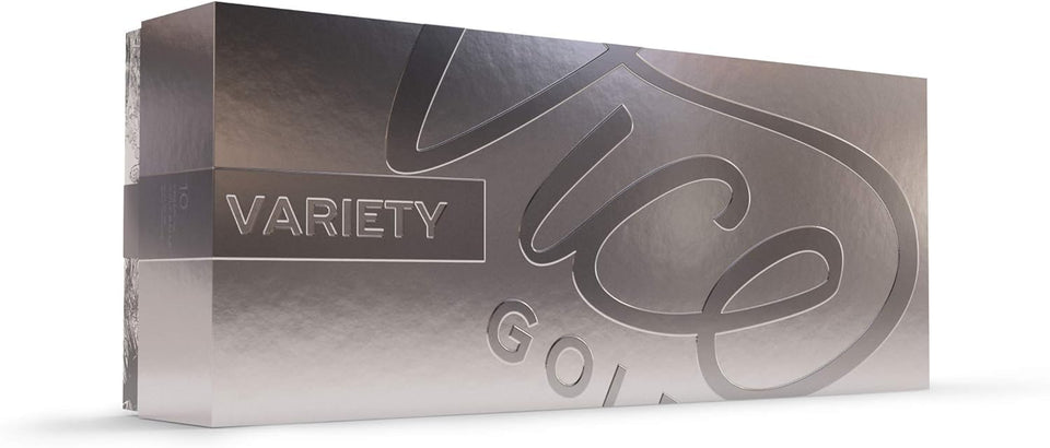 Vice Golf variety pack box showing two of each model for testing and comparison.
