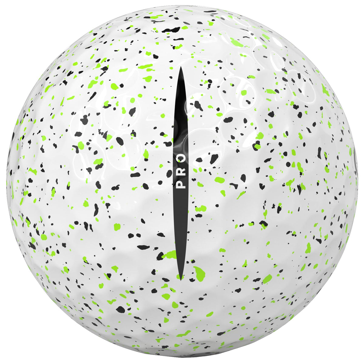 Vice Golf Vice Pro 2025 dimple pattern close-up suggests flatter trajectory and roll.