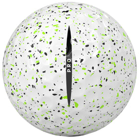 Vice Golf Vice Pro 2025 dimple pattern close-up suggests flatter trajectory and roll.