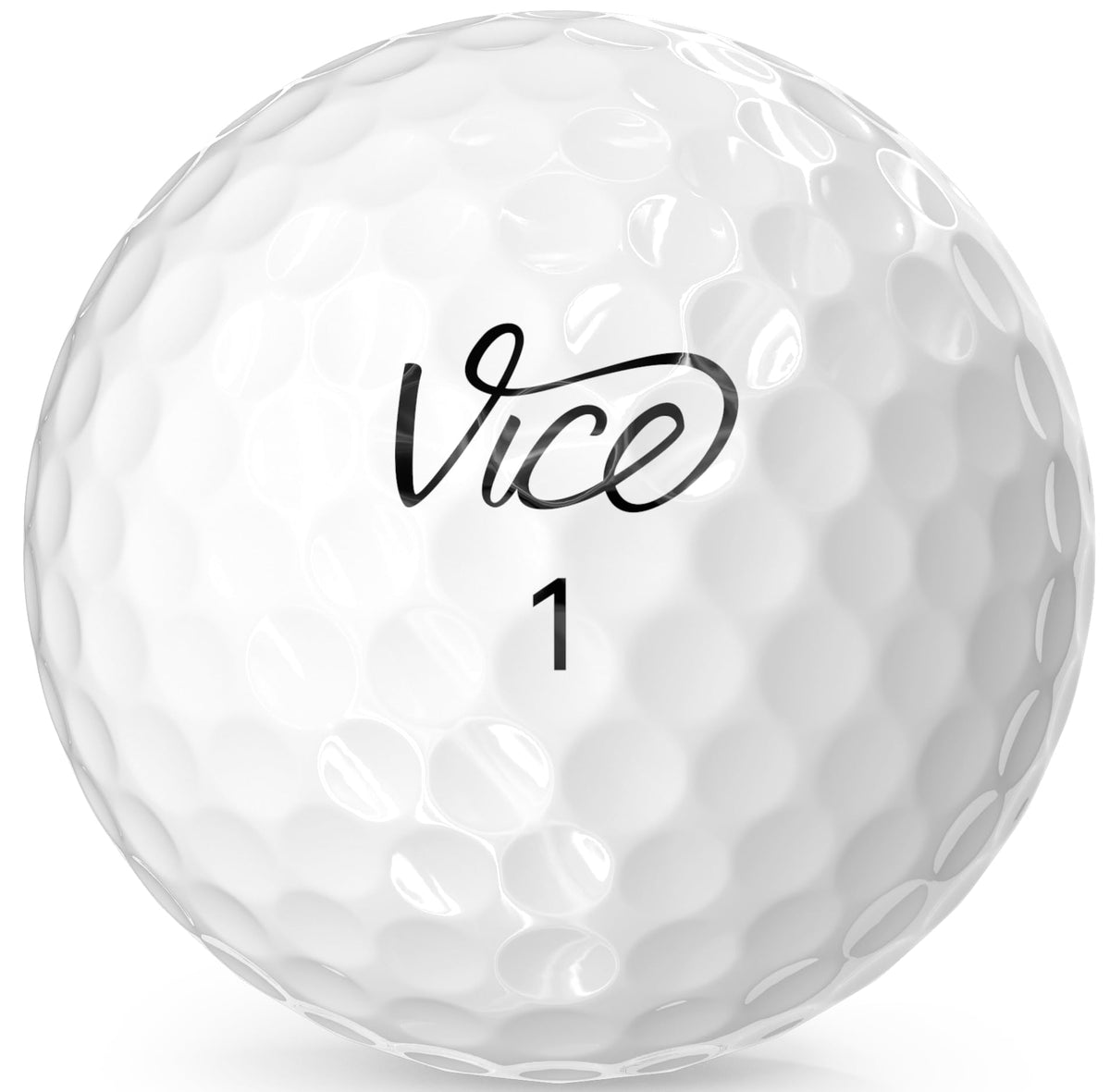 Vice Golf Vice Pro Ball alignment visual demonstrates crisp aiming cues