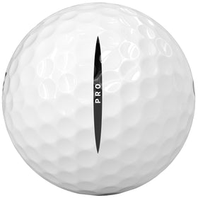 Vice Golf Vice Pro Ball dimple closeup reveals 318-dimple design for flatter trajectory