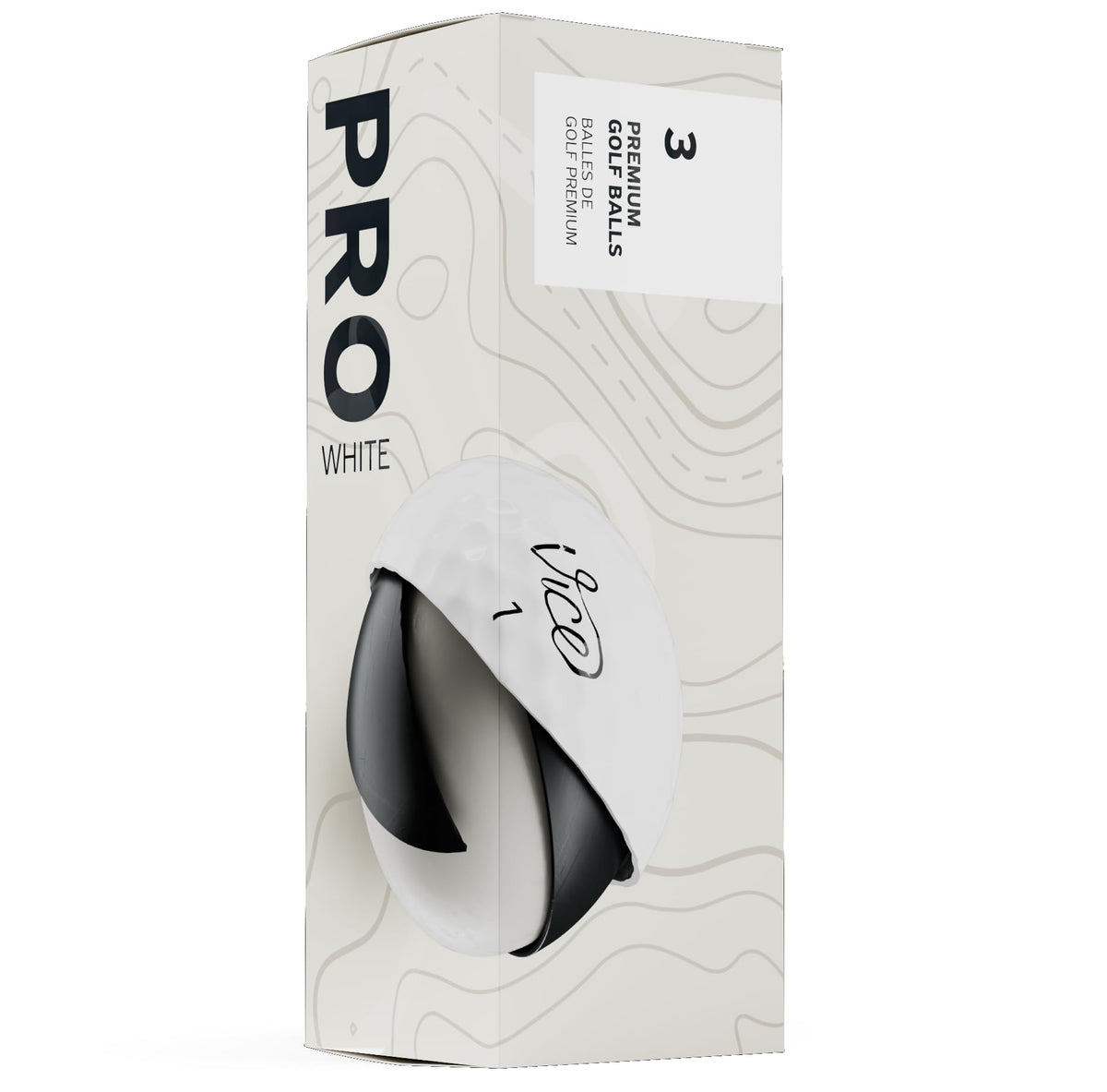 Vice Golf Vice Pro Ball flight on long iron give visual hint of distance