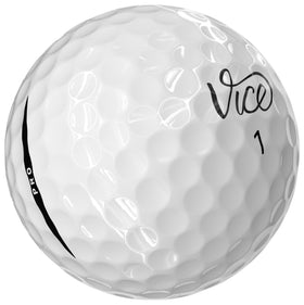 Vice Golf Vice Pro Ball green side view highlights greenside control and spin