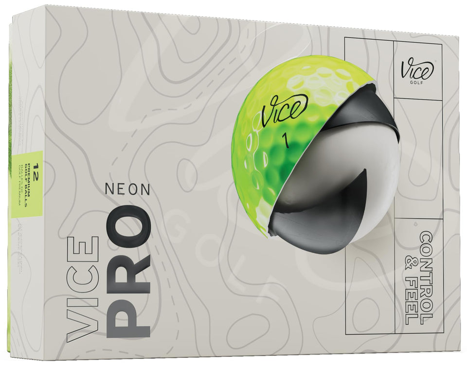 Vice Pro Balls 2025 Lime closeup highlights lime color and premium construction for performance.