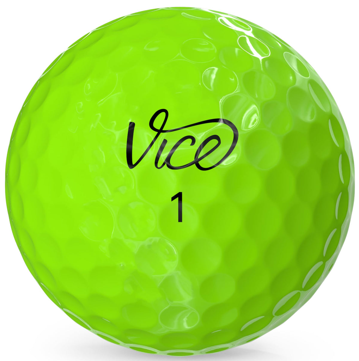 Vice Pro Balls 2025 Lime in hand emphasizes readable alignment and feel.