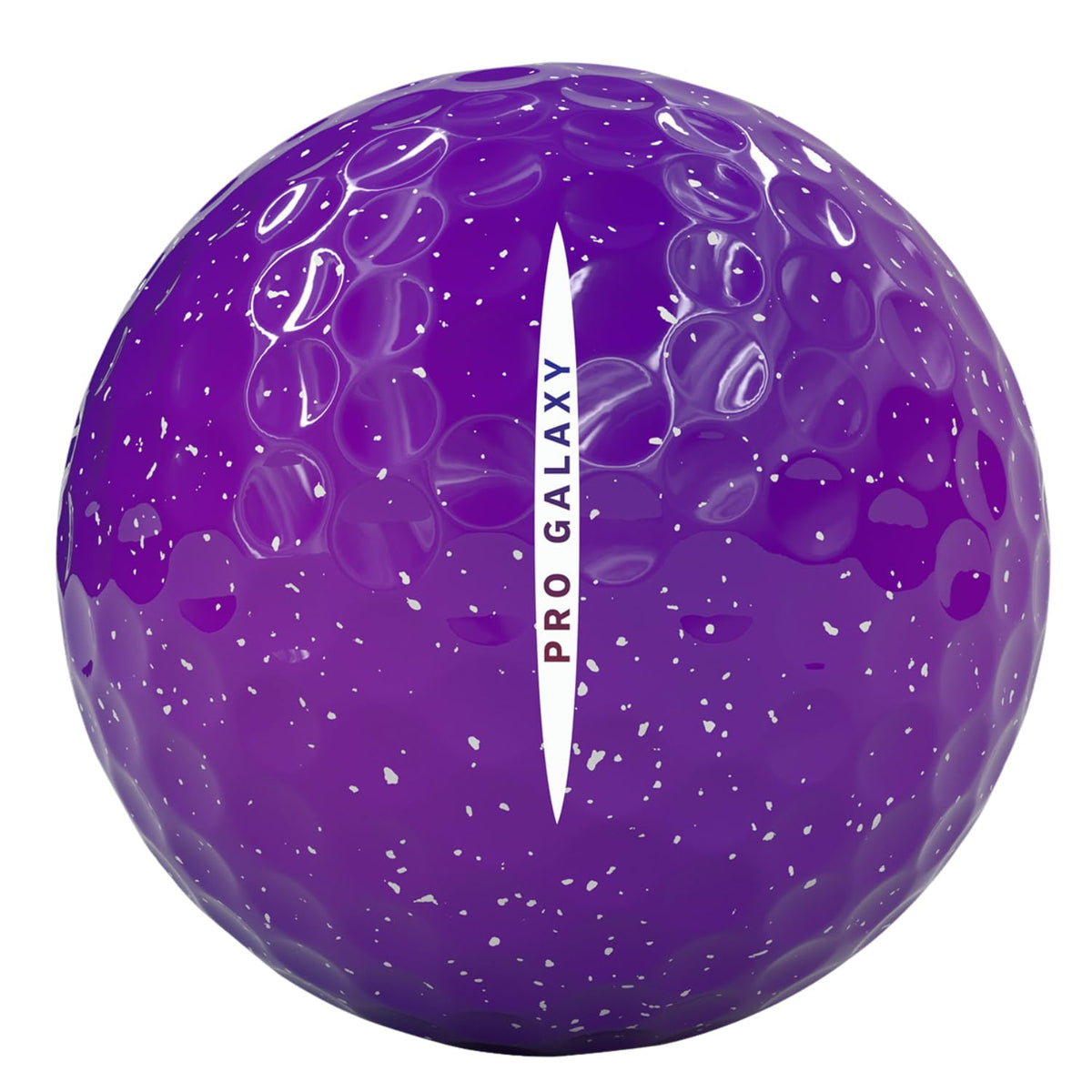 Vice Golf Vice Pro Galaxy ball with alignment aid to visualize target.