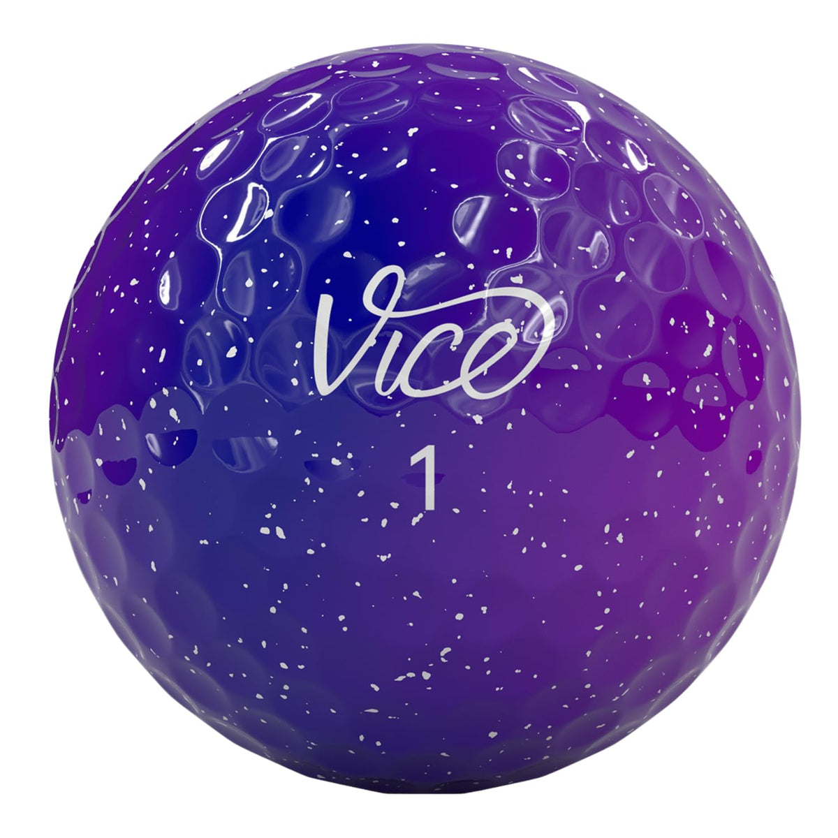 Vice Golf Vice Pro Galaxy ball on green emphasizing control near greens.