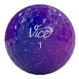 Vice Golf Vice Pro Galaxy ball on green emphasizing control near greens.