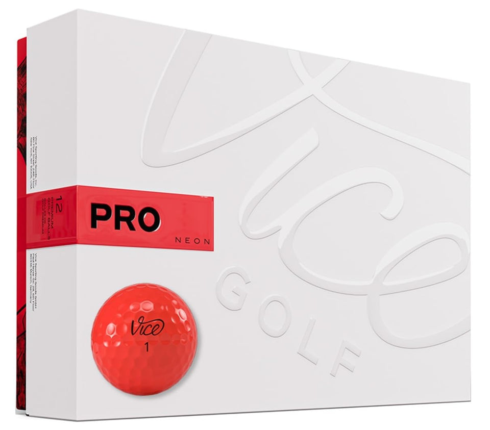 Vice Pro Neon Red close-up of the cover highlighting ultra-thin urethane for feel