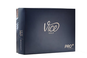 Vice Golf Vice Pro Plus ball on green close-up for precise greenside control