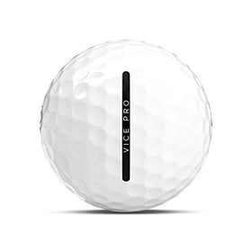 Vice Golf close-up of the ball being struck showing spin potential and soft feel.