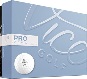 Vice Golf VICE Pro Zero balls in a display pack for premium distance.