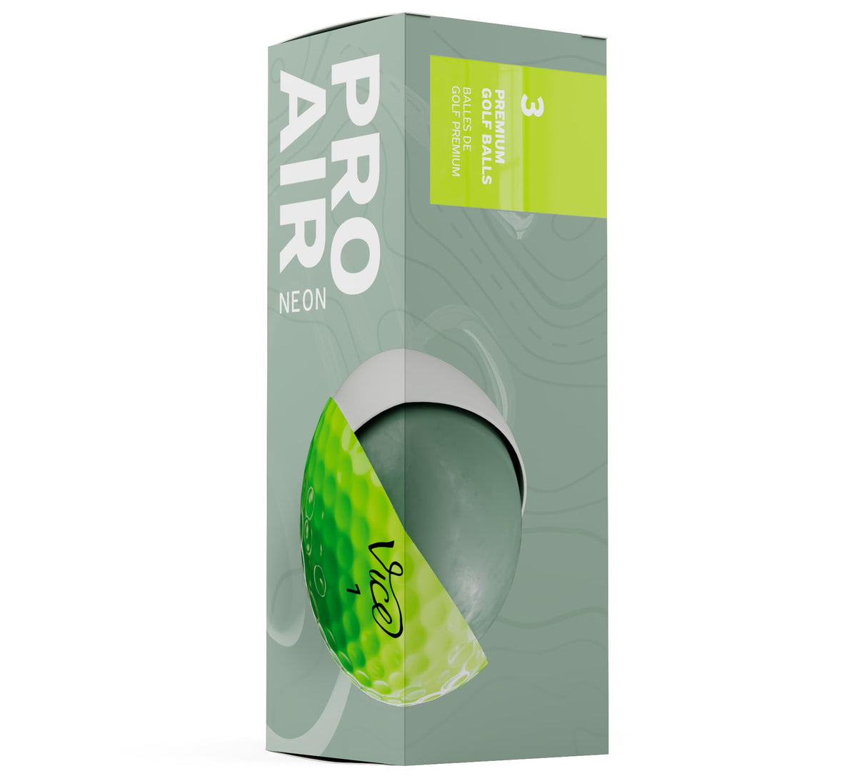 Vice Pro Air 2025 Lime ball closeup shows Cast Urethane cover texture and feel.