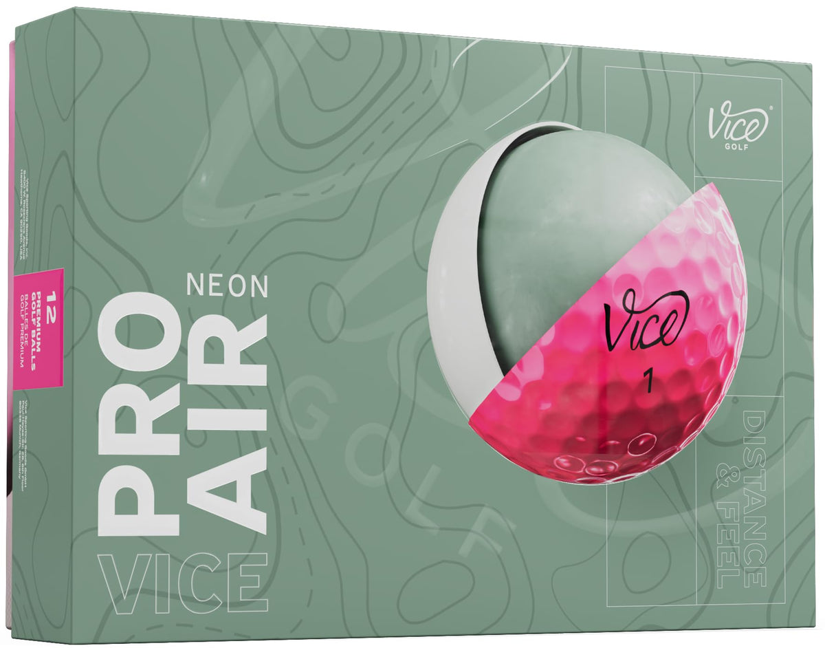 Vice Pro Air 2025 pink ball in flight supports longer distance with lower spin
