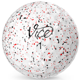 Vice Pro Air ball close-up of three-layer design for durable on-course performance.