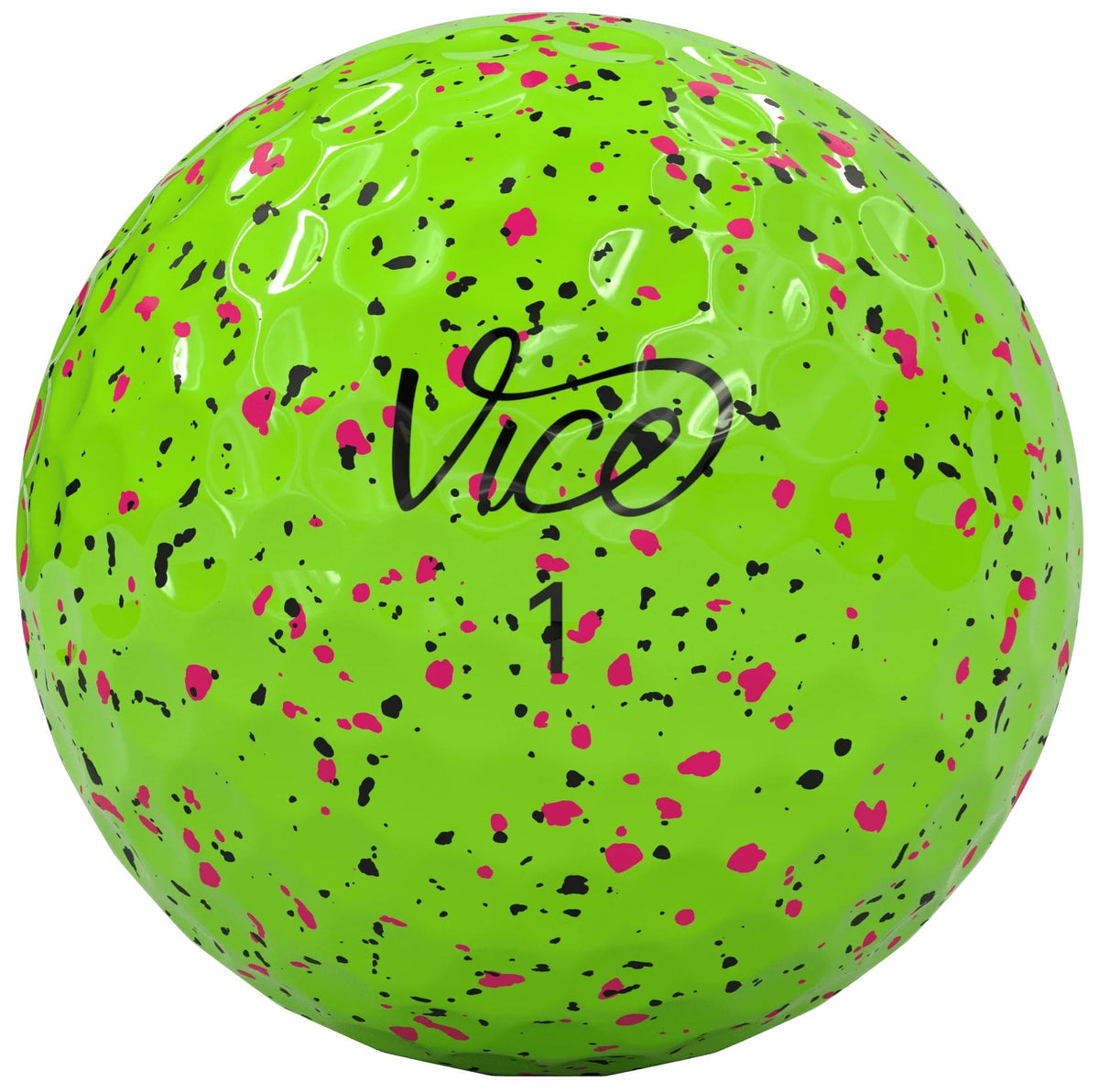 Vice Pro Air in hand highlights lime pink drip visibility for alignment