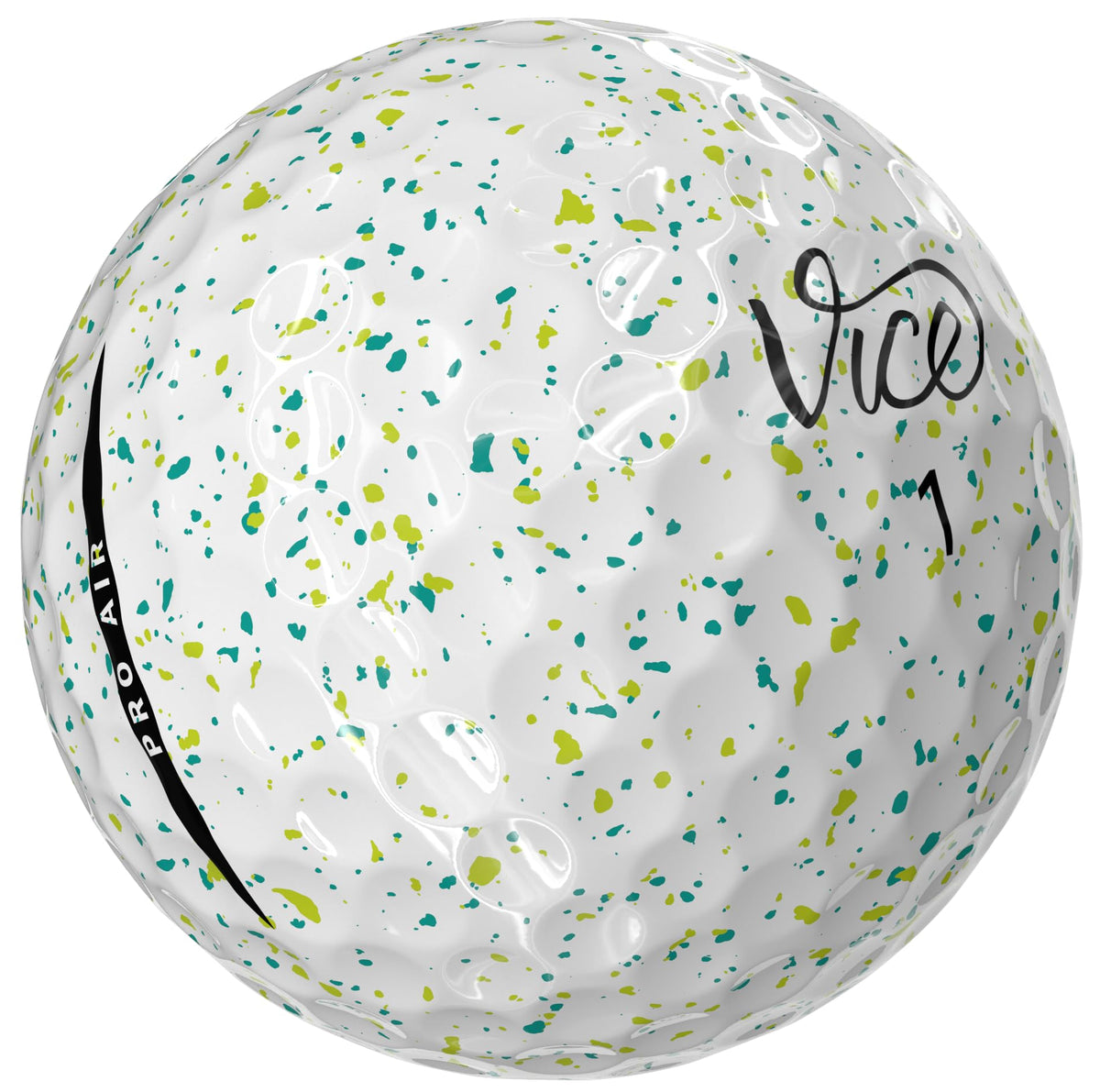 Vice Pro Air packaging display showing petrol-yellow drip branding for easy selection.