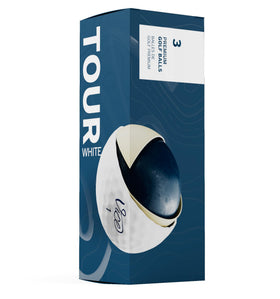 Vice Tour Gen 3 White ball in flight demonstrates steady trajectory and spin potential.