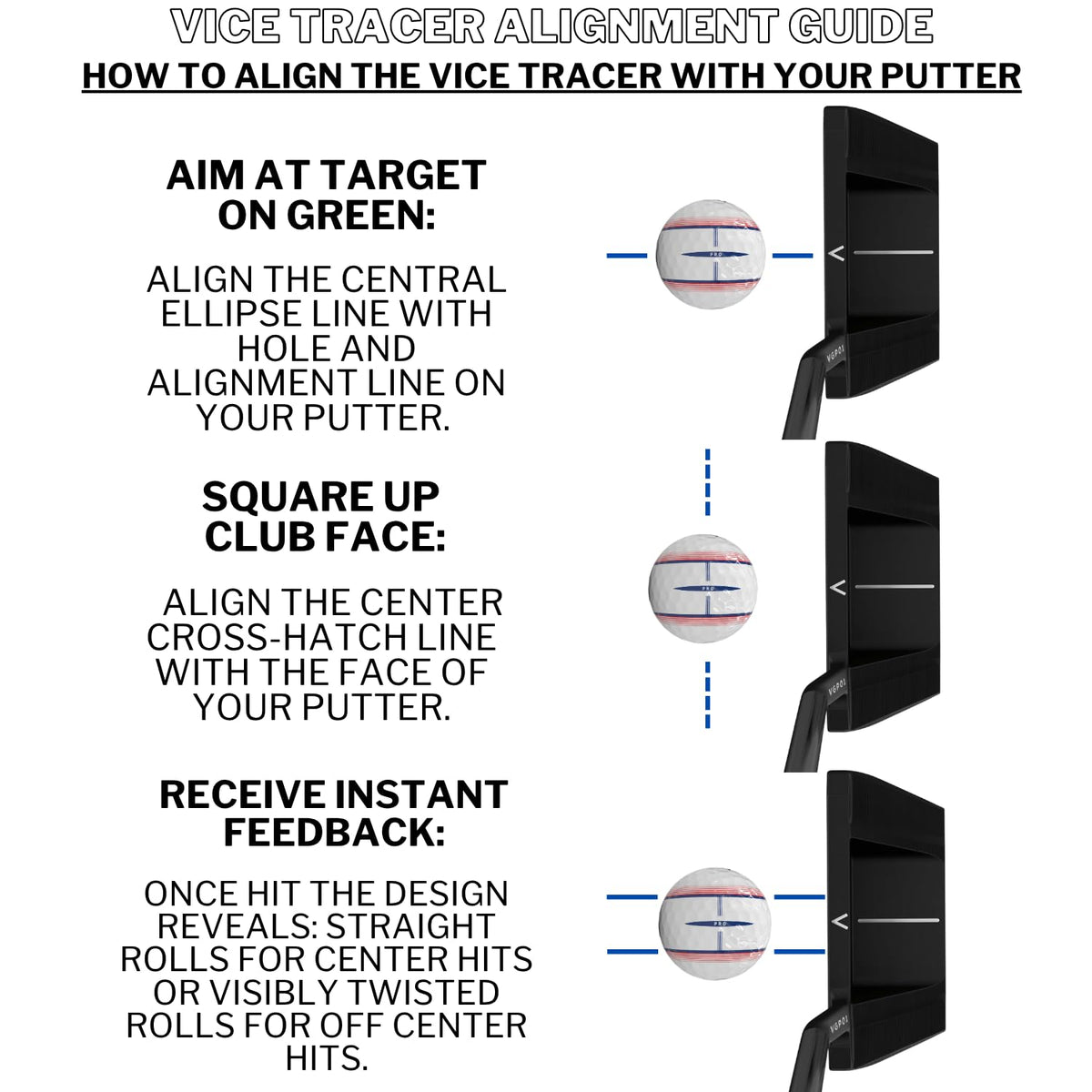 Tour-inspired performance from Vice Tracer Pro Air for distance and consistency.